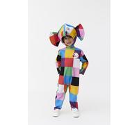 Blues Group Officially Licensed Elmer The Elephant Unisex Kids Full Suit Costume | World Book Day, Dress-Up, and Fancy Dress | Ages 3-8| (3-4 Years)