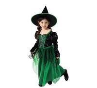 Blues Group Wicked Witch Costume for Girls - Halloween Dress-Up Outfit with Hat - 4-6 Years