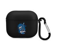 Blues Guitar Musicians Music Case Cover Compatible with AirPods 3 Protective Shell with Keychain