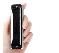 Blues Harmonica 10 Hole C Key Professional Performance Level Beginners Introduction(10 hole blue pink)