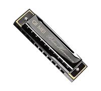 Blues Harmonica (10 Hole, Key of C) Mouth Organ Blues Deluxe Harmonica for Beginner, Adults Gift