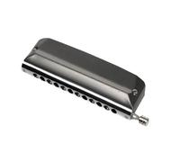 Blues Harmonica 12-hole chromatic harmonica adult beginners(Gray)