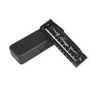 Blues Harmonica, C Key Blues Harp Harmonica Mouth Organ IRIN 10 Holes Standard Harmonicas Harmonica for Adults, Professionals, Beginners and Students (Black)