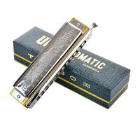 Blues Harmonica Chromatic Harmonica 12 Hole Harp 48 Reeds Tones Mouth Organ Professional Armonica Instrumentos