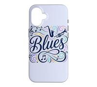 Blues Musical Design Case for iPhone 16