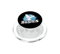 Blues Saxophone Music PopSockets PopGrip for MagSafe
