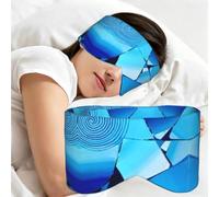 Blues Spiral Shadow Print Sleep Eye Mask Comfortable Sleeping Mask