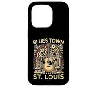 Blues Town St Louis Souvenir Men Guitar Music St Louis Case for iPhone 15 Pro
