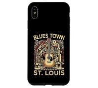Blues Town St Louis Souvenir Men Guitar Music St Louis Case for iPhone XS Max