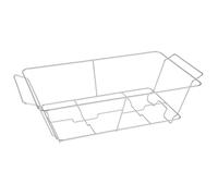 BLUESAKI HOME Stackable Chafing Dish Buffet Rack Stand 2-Pack - Chrome Wire Non-Foldable Food Warmer Rack for Catering, Events, Parties - Holds Full or Half Size Foil Trays (2, NON FOLDING STACKABLE)