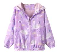 Bluesaly Jackets Girls Hooded Outwear Windproof Rain Coat Age 4-5 Years