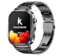 Blueshaweu 18 mm, 20 mm, 22 mm bracelet, compatible with Knauermann smartwatch, classic stainless steel watch strap, compatible with Knauermann PRO 4 square/round, Lite 4, Pro 4 Mini