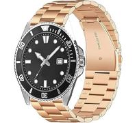 Blueshaweu 18 mm, 20 mm, 22 mm strap compatible with Casio Watch, classic high quality stainless steel watch strap, compatible with Casio MDV106-1AV / MDV107 / F-91W, 20mm, Silicone, No Gemstone