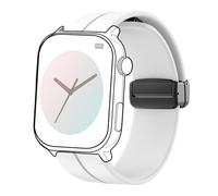 Blueshaweu 18 mm 20 mm 22 mm Strap Compatible with Ice Watch - Ice Smart Series, Soft Silicone Dual Magnetic Adjustable Bracelets Compatible with Ice Smart Series Smartwatch, 22mm, Silicone, No