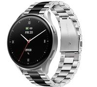 Blueshaweu 18 mm 20 mm Bracelet Compatible with Hama Smartwatch 8900 1.32 Inch / 8900 1.43 inches, Classic Stainless Steel Watch Strap Compatible with Hama 8900 Smartwatch, 18mm, Silicone, No Gemstone