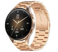Blueshaweu 18 mm 20 mm Bracelet Compatible with Hama Smartwatch 8900 1.32 Inch / 8900 1.43 inches, Classic Stainless Steel Watch Strap Compatible with Hama 8900 Smartwatch, 18mm, Silicone, No Gemstone