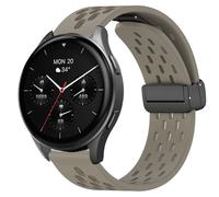 Blueshaweu 18 mm 20 mm Bracelet Compatible with Hama Smartwatch 8900 1.32 Inch / 8900 1.43 inches, Magnetic Adjustable Breathable Sport Silicone Replacement Watch Strap Compatible with Hama 8900, 20mm