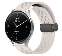 Blueshaweu 18 mm 20 mm Bracelet Compatible with Hama Smartwatch 8900 1.32 Inch / 8900 1.43 inches, Magnetic Adjustable Breathable Sport Silicone Replacement Watch Strap Compatible with Hama 8900, 18mm