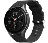 Blueshaweu 18 mm 20 mm Bracelet Compatible with Hama Smartwatch 8900 1.32 Inch / 8900 1.43 inches, Nylon Knitted Replacement Watch Strap Compatible with Hama 8900, 20mm, Silicone, No Gemstone