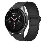 Blueshaweu 18 mm 20 mm Bracelet Compatible with Hama Smartwatch 8900 1.32 inches / 8900 1.43 inches, Soft Silicone Fully Magnetic Adjustable Watch Strap Compatible with Hama 8900 Smartwatch, 18mm