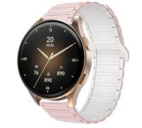 Blueshaweu 18 mm 20 mm Bracelet Compatible with Hama Smartwatch 8900 1.32 inches / 8900 1.43 inches, Soft Silicone Fully Magnetic Adjustable Watch Strap Compatible with Hama 8900 Smartwatch, 18mm