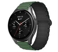 Blueshaweu 18 mm 20 mm Bracelet Compatible with Hama Smartwatch 8900 1.32 inches / 8900 1.43 inches, Soft Silicone Fully Magnetic Adjustable Watch Strap Compatible with Hama 8900 Smartwatch, 20mm