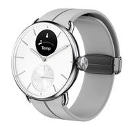 Blueshaweu 18 mm 20 mm Strap Compatible with Withings Smartwatch, Soft Silicone Dual Magnetic Adjustable Bracelets Compatible with ScanWatch 2 38 mm / ScanWatch 2 42 mm (18 mm, Grey)