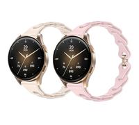 Blueshaweu 18 mm 20 mm Women's Bracelet Compatible with Hama 8900 1.32 Inch / 8900 1.43 Inch Slim Single Chain Elegant Silicone Replacement Watch Strap Compatible with Hama 8900 Smartwatch, 18mm