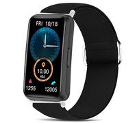 Blueshaweu 18 mm, 22 mm Adjustable Fabric Bracelets Compatible with Huakua Smartwatch, Soft and Stretchy Elasticity Replacement Strap Compatible with Huakua S2, D3, H2, G50 Smartwatch