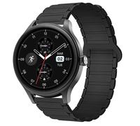 Blueshaweu 18 mm Bracelet Compatible with DR06, DR05 Smartwatch Women's Round 1.27 Inch Soft Silicone Fully Magnetic Adjustable Watch Strap Compatible with Fitpolo DR06, TOOBUR DR06/DR05, Große