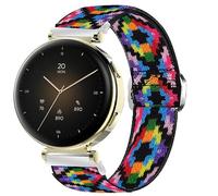 Blueshaweu 18 mm Bracelet Compatible with Hama Smartwatch 7000 1.32 inches, Adjustable Fabric Bracelets, Soft and Stretchy Elasticity Replacement Strap Compatible with Hama 7000 Smartwatch, Große
