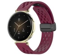 Blueshaweu 18 mm Bracelet Compatible with Hama Smartwatch 7000 1.32 Inches, Magnetic Adjustable Breathable Sports Silicone Replacement Watch Strap Compatible with Hama 7000 Smartwatch, Große, Silicone