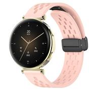 Blueshaweu 18 mm Bracelet Compatible with Hama Smartwatch 7000 1.32 Inches, Magnetic Adjustable Breathable Sports Silicone Replacement Watch Strap Compatible with Hama 7000 Smartwatch, Große, Silicone