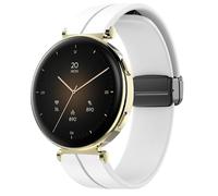 Blueshaweu 18 mm Bracelet Compatible with Hama Smartwatch 7000 1.32 inches, Soft Silicone Dual Magnetic Adjustable Bracelets Compatible with Hama 7000 Smartwatch, Große, Silicone, No Gemstone