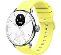 Blueshaweu 18mm, 20mm Quick Release Soft Silicone Sport Replacement Straps for Women, Man, Wristband Accessories Compatible for Withings ScanWatch 38mm/ScanWatch 2 38mm/Light/Nova (Yellow, 20mm Size)