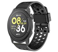 Blueshaweu 20 mm 22 mm Strap Compatible with Coros Smartwatch, Soft Sport Breathable Silicone Replacement Watch Strap for Coros Pace 3 / PACE 2 / APEX 2 / APEX 2 Pro etc. Smartwatch (22 mm, Black)
