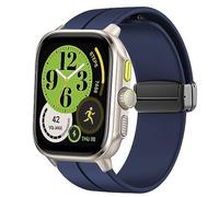 Blueshaweu 20 mm Bracelet for Amazfit Cheetah Square Smartwatch, Silicone Dual Magnetic Adjustable Bracelets Compatible with Amazfit Cheetah Square/Amazfit Active Smartwatch