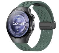 Blueshaweu 22 mm 20 mm Strap Compatible with Huawei Watch 5, Magnetic Adjustable Breathable Silicone Replacement Watch Strap Compatible with Huawei Watch 5 42 mm/46 mm, Watch 4/4 Pro, 22mm, Silicone