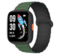 Blueshaweu 22 mm Bracelet Compatible with Biggerfive Brave 2 Smartwatch Children, Soft Silicone Fully Magnetic Adjustable Watch Strap Compatible with Biggerfive Smartwatch Children BW01, BW02, Große