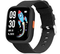Blueshaweu 22 mm Bracelet Compatible with Biggerfive Smartwatch Children BW01, BW02, Nylon Knitted Replacement Watch Strap for Biggerfive Brave 2, Biggerfive Brave Smartwatch, Große, Silicone, No
