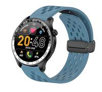 Blueshaweu 22 mm Bracelet Compatible with Fempoin Smartwatch T10 Pro 1.43 inch, Magnetic Adjustable Sport Silicone Replacement Watch Strap Compatible with Fempoin T10 Pro Smartwatch, Große, Silicone