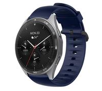 Blueshaweu 22 mm Bracelet Compatible with Hama 7010 (1.43 inches), 6010 (1.65 inches), 6910 (1.28 inches), Classic Sport Silicone Replacement Watch Strap for Hama 7010/6010/6910 Smartwatch, Große