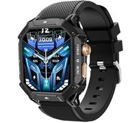 Blueshaweu 22 mm Bracelet Compatible with OUKITEL Smartwatch Men's BT80, Silicone Sports Replacement Strap Compatible with OUKITEL BT80, BT101, BT20, BT10, Große, Silicone, No gemstone.