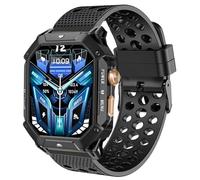 Blueshaweu 22 mm Bracelet Compatible with OUKITEL Smartwatch Men's BT80, Sports Silicone Wristbands Compatible with OUKITEL BT80, BT101, BT20, BT10, Große, Silicone, No Gemstone