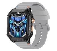 Blueshaweu 22 mm Sports Band Compatible with OUKITEL Smartwatch, Durable, Waterproof, Adjustable Strap for OUKITEL BT80, BT101, BT20, BT10, V6, V5, V2 Smartwatch, Große, Silicone, No Gemstone