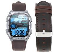 Blueshaweu 22 mm Strap Compatible with Kospet Smartwatch, Quick Release Leather Classic Replacement Watch Strap for Kospet Tank M4/M3 Ultra/M2/TANK T4/T3/T2, Große, Silicone, No Gemstone