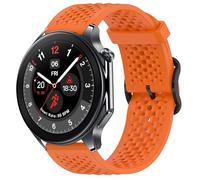 Blueshaweu 22 mm Strap Compatible with OnePlus Watch 3, Soft Sport Silicone Classic Replacement Watch Strap Compatible with OnePlus Watch 3, 2 46 mm / 2R / 1 Smartwatch (Orange)