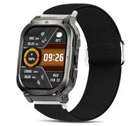 Blueshaweu 22mm Black Nylon Adjustable Replacement Strap for KOSPET Smart Watch (TANK M3, T3, T2, M2, Military)