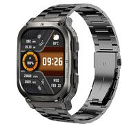 Blueshaweu 22mm Quick Release Stainless Steel Metal Replacement Strap Bracelet Compatible with KOSPET TANK M3, M3 ULTRA, TANK, T3 ULTRA, T2, M2 Military Smart Watch (Black)