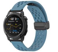 Blueshaweu 24 mm Bracelet Compatible with Coros Nomad, Magnetic Adjustable Breathable Sports Silicone Replacement Watch Strap Compatible with Coros Nomad, Apex 4 46 mm Sports Watch, Große, Silicone